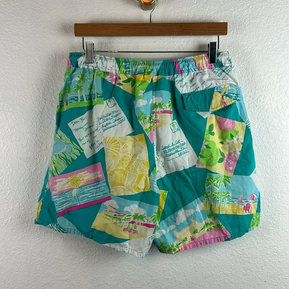 Lilly Pulitzer Men's Swim Trunks Postcard Flamingo - Picture 3 of 7